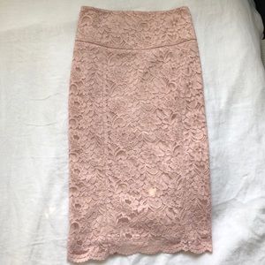 Pink Lace Skirt